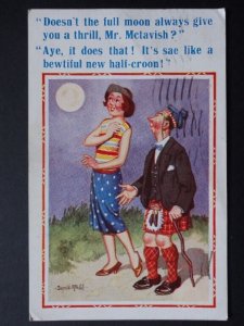 Donald McGill: DOESN'T THE FULL MOON ALWAYS GIVE YOU A THRILL MR McTAVISH? c1939