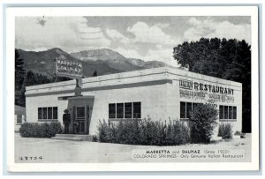 c1950's Marretta Dalpiaz Italian Restaurant Colorado Springs CO Vintage Postcard
