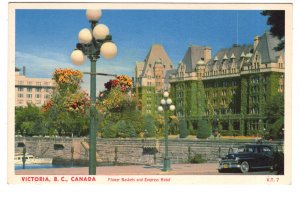 Flower Baskets, Empress Hotel, Victoria, British Columbia,