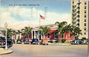 U.S. Post Office c1944 Lakeland FL Vintage Postcard Y12