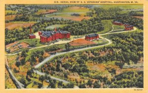 HUNTINGTON, WV West Virginia  VA~VETERANS HOSPITAL  c1940's Military Postcard