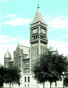 Red Oak Iowa IA Montgomery County Court House Unused UNP 1920s Vtg Postcard