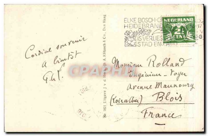 Old Postcard Netherlands Den Haag Hofvijver