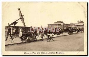 Old Postcard Clarence Pier and Victory Anchor Southsea