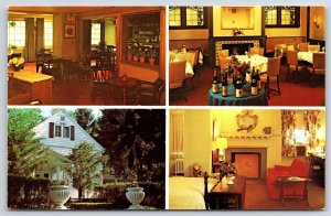 The Rodger Sherman Inn In Beautiful New Canaan Connecticut Room Dining Postcard