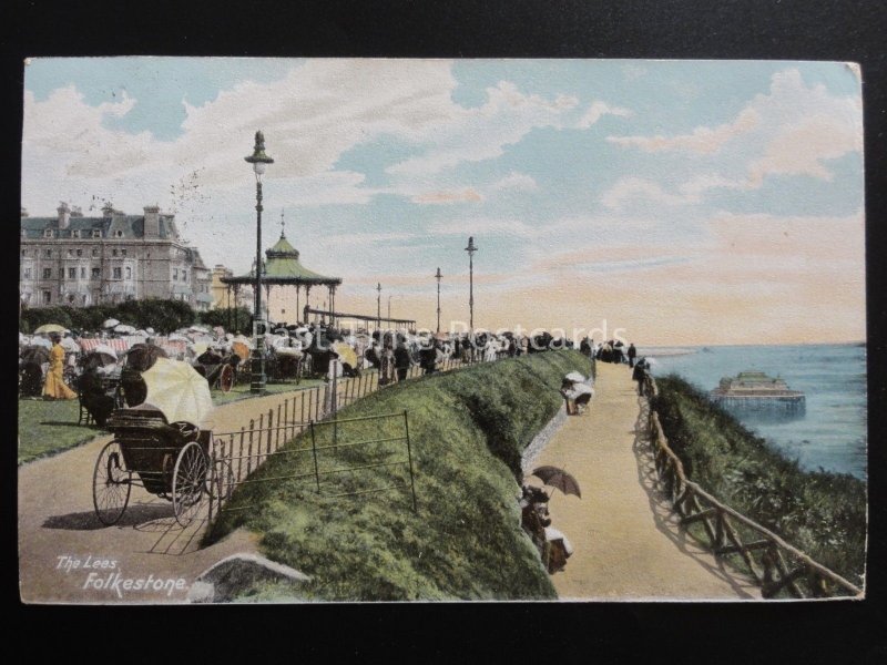 Kent FOLKESTONE Collection of 3 Old Postcard c1904