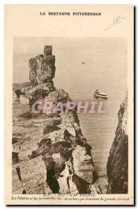 Old Postcard Brittany Picturesque Cap Frehel Cliffs and great boulders