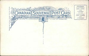 Bear River Nova Scotia Bird's Eye View Vintage Postcard