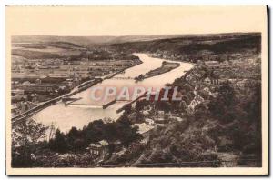 Old Postcard Namur L & # 39Ile Vas t & # 39Y Rubs