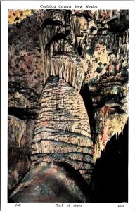 USA Carlsbad Cavern New Mexico Rock Of Ages Linen Postcard C002