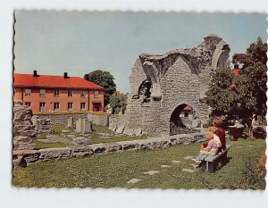 Postcard St. Hans och St. Pers ruiner, Visby, Sweden