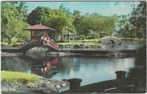 1951? postcard, Liliuokalani park, Hilo, Hawaii 