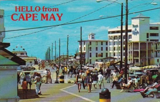 Beach Front Promenade Greetings Hello From Cape May New Jersey