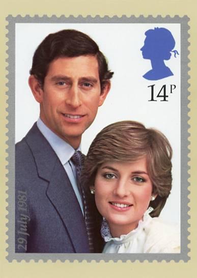 Prince Charles & Lady Diana, The Royal Wedding, July 29, 1981. Reproduction o...