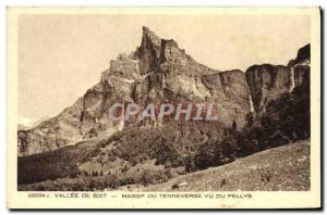 Old Postcard Valley of Sixt Massif Tenneverge saw the Pellys