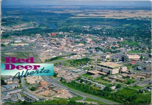 Canada Alberta Red Deer Aerial View 1997