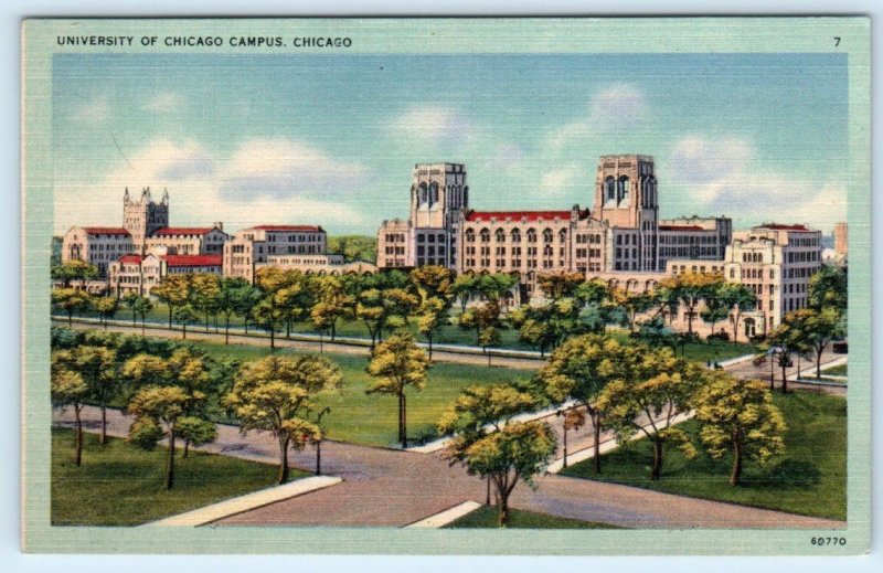 3 Postcards UNIVERSITY of ILLINOIS, Chicago ~ Campus HULL COURT Laboratory 1940s