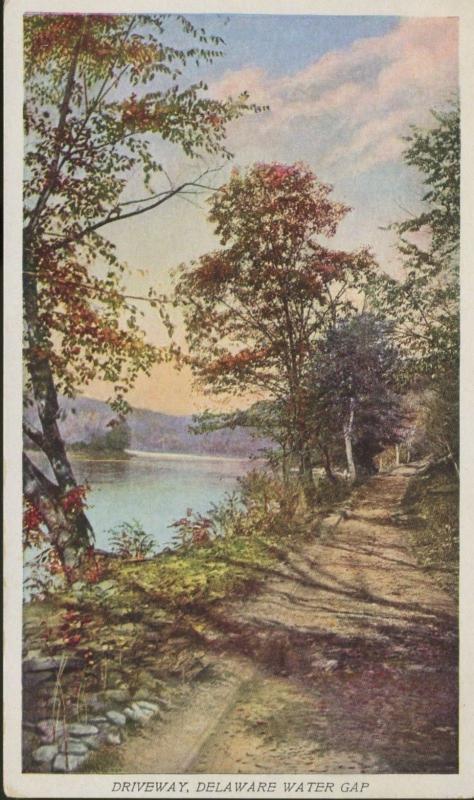 Driveway Delaware Water Gap Prudential Insurance Co Vintage Postcard