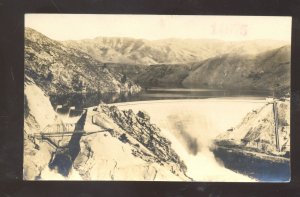 RPPC BOISE IDAHO ARROWROCK DAM VINTAGE ADVERTISING REAL PHOTO POSTCARD