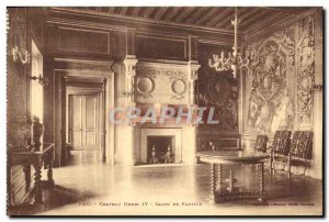 Old Postcard Pau Chateau Henry IV Family Salon