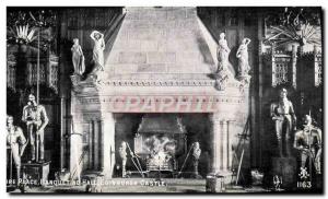 Old Postcard Fire Place Banqueting Hall Edinburgh Castle