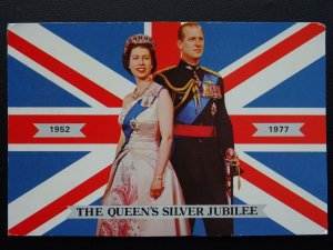 Her Majesty Queen Elizabeth ll QUEEN'S SILVER JUBILEE c1977 Postcard