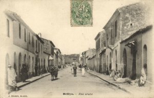 PC CPA ALGERIA, DELLYS, RUE ARABE, J. GEISER, VINTAGE POSTCARD (b8392)