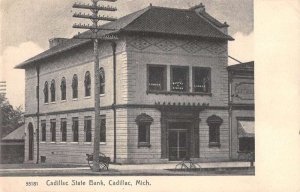 Cadillac Michigan Cadillac State Bank Vintage Postcard AA26373