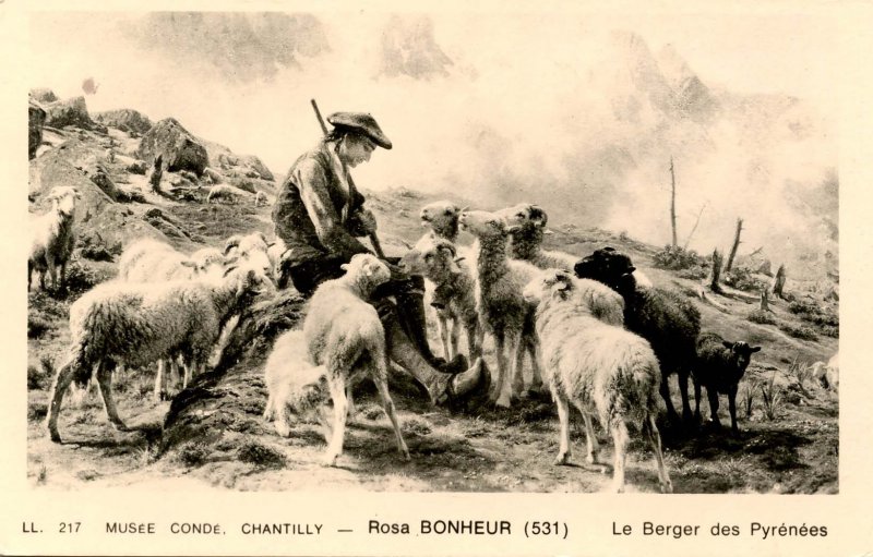 France - Chantilly. Museum Conde, Shepherd of the Pyrenees by Ros Bonheur