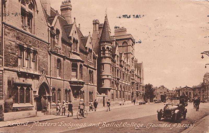 Postcard Oxford Balliol College Masters' Lodgings UK