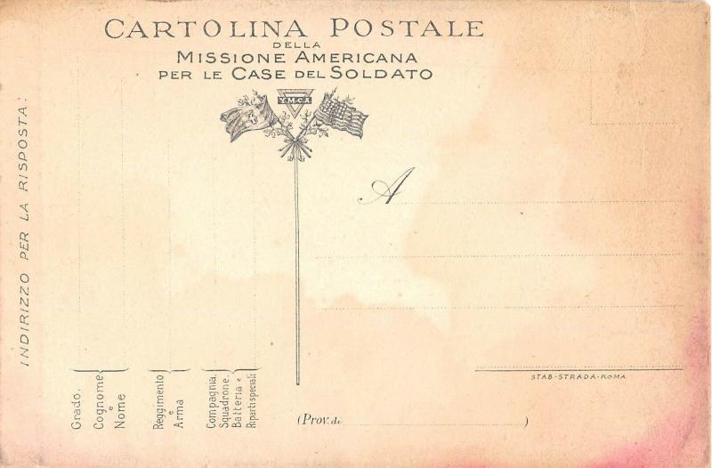 YMCA Italian US Opera di Fratellanza Universale Antique Postcard (J10075)