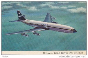 B.O.A.C. Rolls-Royce 707 Jetliner airplane, 60-70s