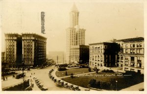 WA - Seattle. Court House Square, circa 1920.    RPPC