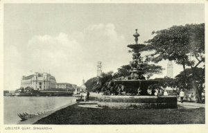 PC CPA SINGAPORE, COLLYER QUAY, Vintage Postcard (b18728)