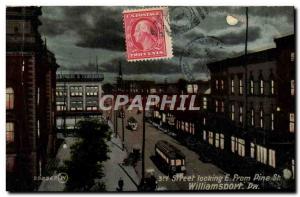 Postcard From Old Street Looking E Pine St Williamsport Pa