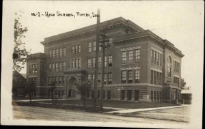 Tipton IN High School c1910 Real Photo Postcard