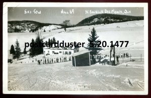 h3770 - ST. SAUVEUR DES MONTS Quebec 1950s Ski Tow. Real Photo Postcard by Bogue