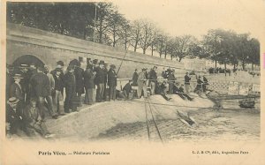 Postcard Paris VécubPecheurs Parisiens French Fishermen In Paris River Seine