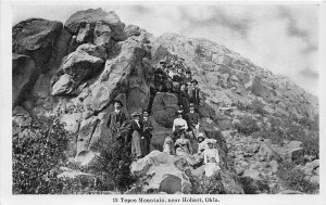 J57/ Hobart Oklahoma Postcard c1910 Geology Tepee Mountain People 182