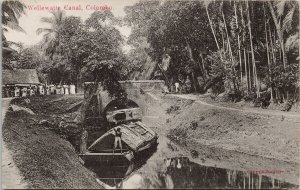 Wellewatte Canal Colombo Ceylon Sri Lanka Unused Postcard E98