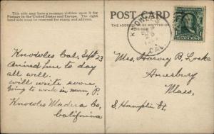 US Navy Battleship Oregon at Bremerton WA Knowles CA Cancel c1910 Postcard