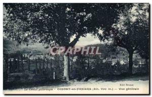 Old Postcard Picturesque Cantal Condat in Feniers Vue Generale