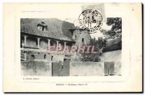 Postcard Old Nerac Chateau Henry IV