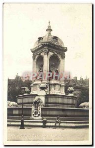 Paris Old Postcard Fountain Square St Sulpice