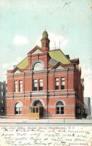 POUGHKEEPSIE, NY New York    POST OFFICE~MARKET STREET   1908 UDB Postcard