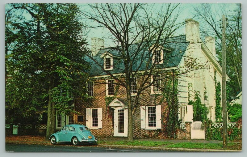 Dover Delaware~Ridgely House On The Green~Standard Chrome Postcard
