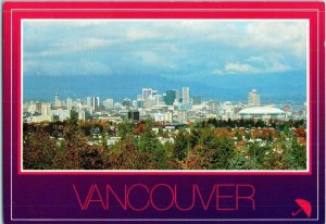 Aerial View Postcard Skyline Vancouver, British Columbia, Canada
