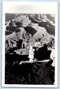 Grand Canyon Arizona AZ Postcard RPPC Photo View c1940's Unposted Vintage