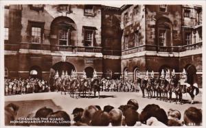 England London Changing The Guard Horse Guards Parade Real Photo