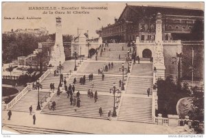 MARSEILLE, Escalier Monumental de la Gare St Charles, Provence-Alpes-Cote d´...